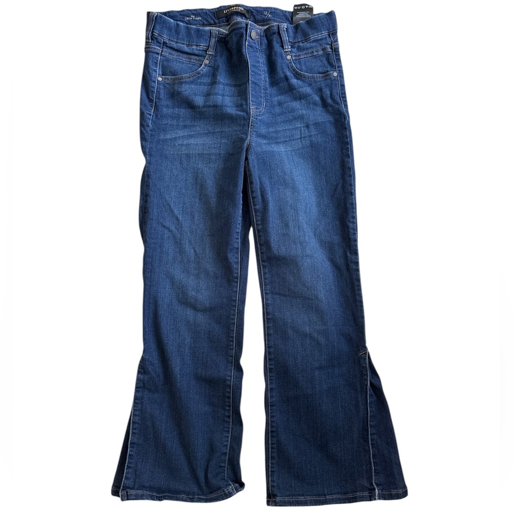 Liverpool Jeans Company Blue Flare Wide Leg Jeans